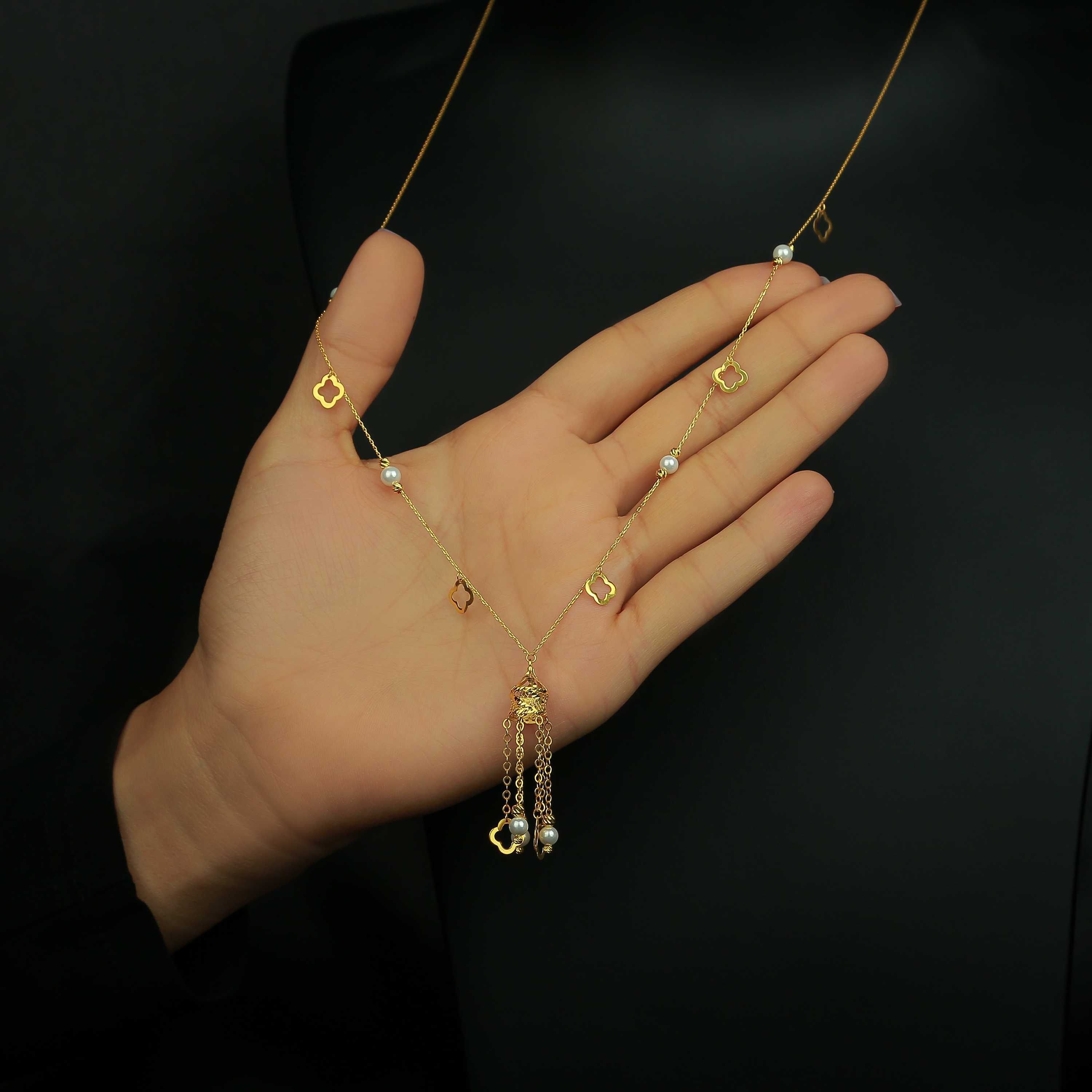 21 karat gold necklace, Turkish made - (H-0598)